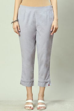Good Grey Cotton Flax Pants image number 0