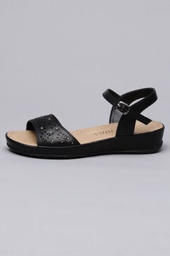 Black Pu Formal Sandals image number 3