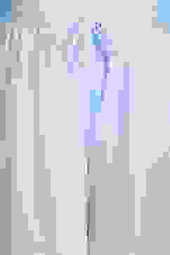 Blue Cotton Printed Anarkali Suit Set image number 2