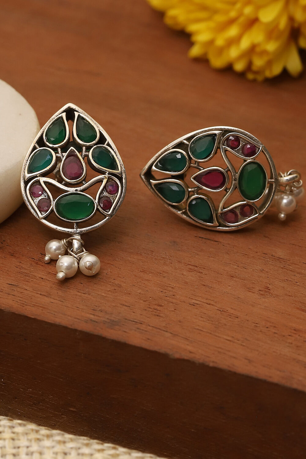 Pink 925 Sterling Silver Earrings image number 0