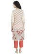 Cream Straight Rayon Printed Kurta image number 5