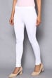 Black Viscose Lycra Solid Leggings image number 2
