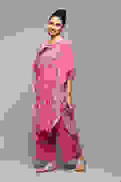 Fuchsia LIVA Straight Printed 2 Piece Set image number 3