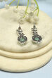 Mint Green Stone Earrings image number 2