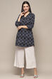 Indigo Rayon Straight Kurti image number 0