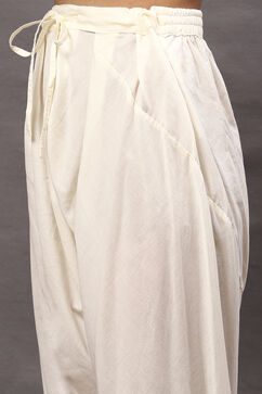 Rohit Bal Off White Cotton Blend Straight Kurta Suit Set image number 2