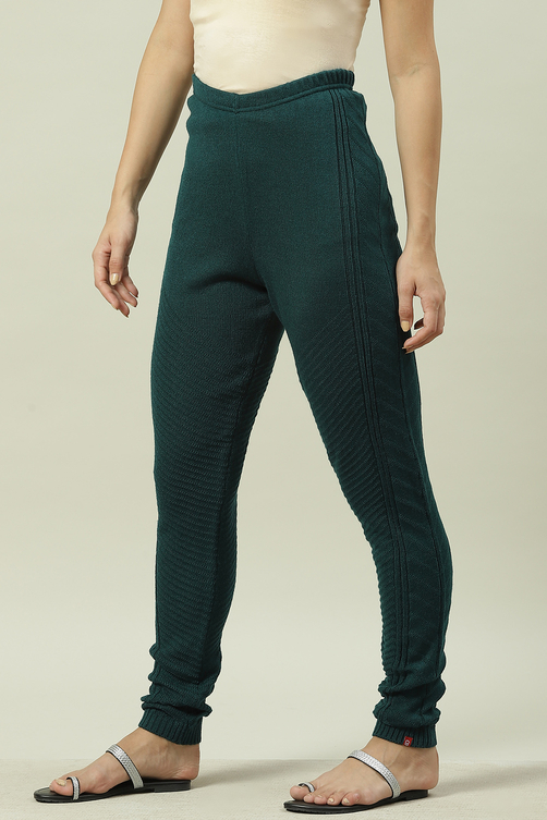 Maroon Acrylic Jeggings image number 3