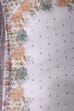 Purple Cotton Printed Unstitched Suit Set image number 4