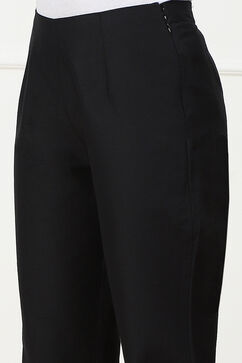 Black Art Silk Pants image number 1