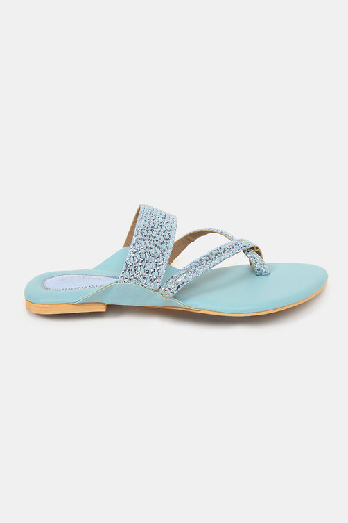 Light Blue Synthetic Flats image number 2