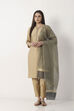 Green Black Art Silk Dupatta image number 2