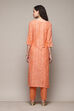 Peach Cotton Woven Unstitched Suit Set image number 5