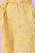 Pink & Yellow Art Silk Straight Kurta Set image number 2