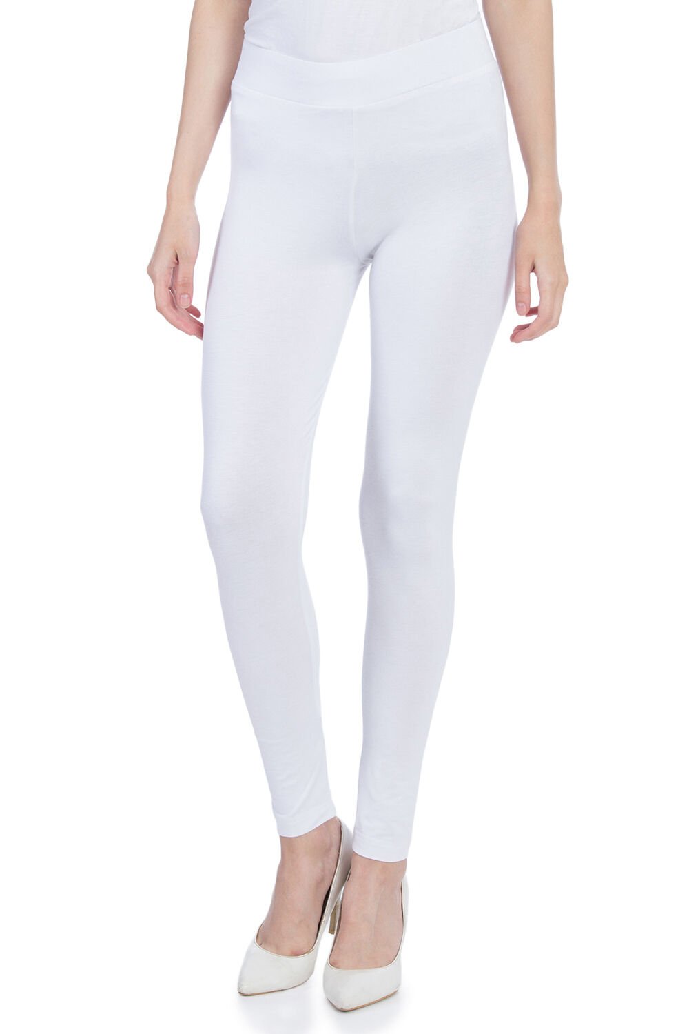 White silk leggings top