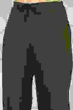 Off White Handloom Cotton Hand Block Print Unstitched Suit Set image number 3