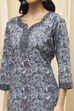Green Cotton Screen Print Unstitched Suit Set image number 2