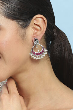 Pink Brass Drop & Danglers image number 1