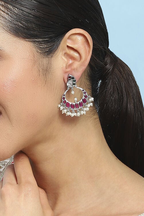 Pink Brass Drop & Danglers image number 1