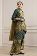 Green Viscose Printed Sharara Suit Set image number 5