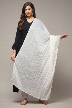 White Cotton Dupatta image number 0