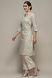 Blue Rayon Straight Kurta image number 2