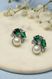 Green Brass earrings image number 0