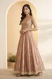 Light Pink Silk Kalidar Lehenga Set image number 6