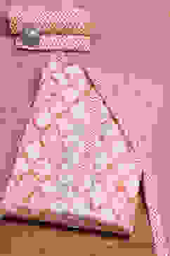 Coral Cotton Printed Unstitched Suit Set image number 0