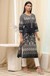 Black Cotton Straight Kurta image number 4