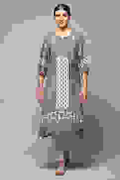 Green Viscose A-Line Printed Kurta image number 5