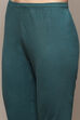 Green Cotton Anarkali Kurta Churidar Suit Set image number 2