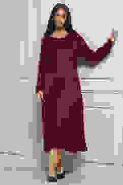 Berry Acrylic Straight Yarndyed Kurta image number 5