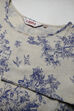 Cream Cotton Flax A-line Printed Kurta Dress image number 1