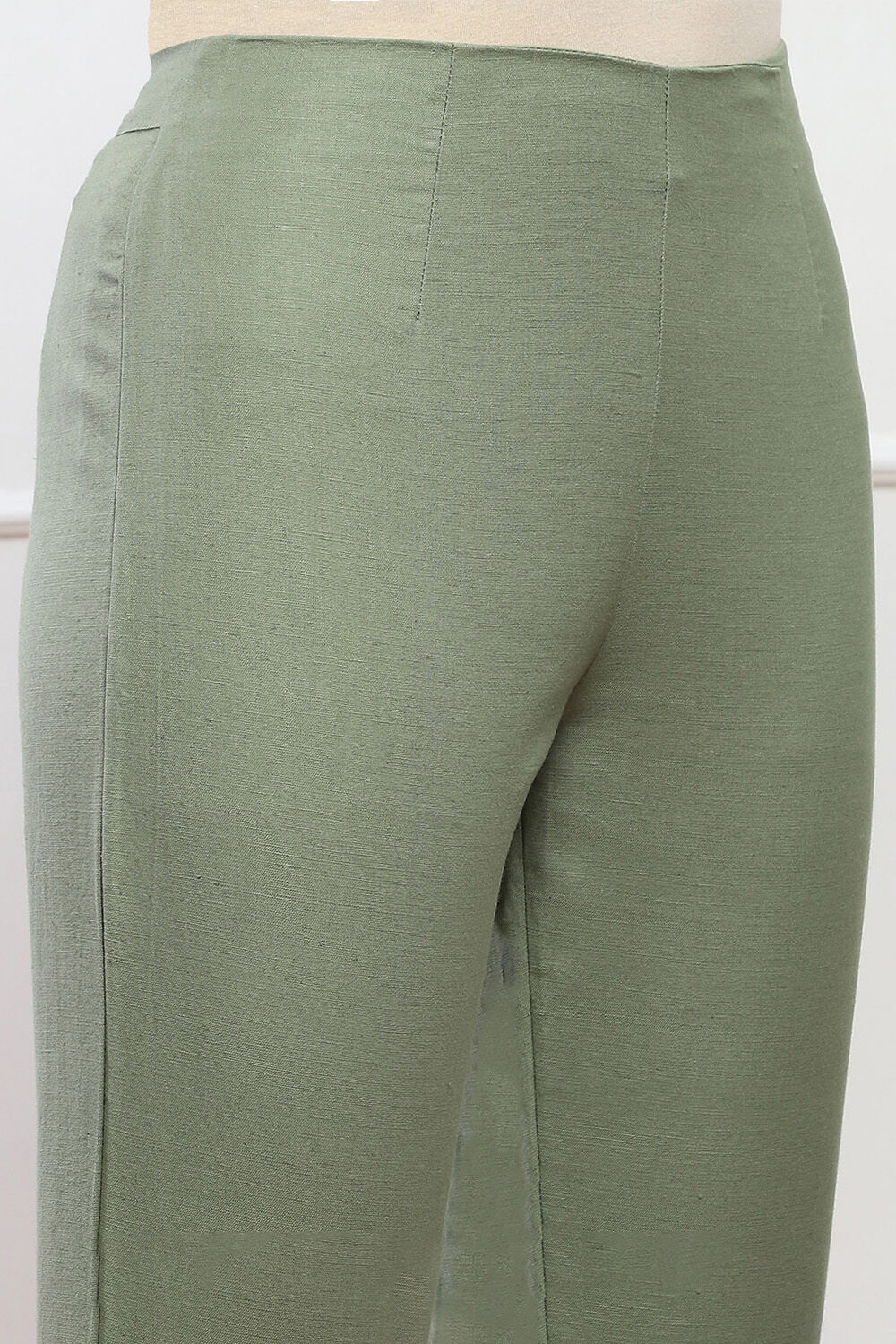 Green Bay Cotton Blend Solid Pants image number 1