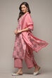 Salmon Cotton Straight Kurta Palazzo Suit Set image number 0