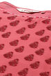 Pink Art Silk Asymmetric Kurta Salwar Suit Set image number 1