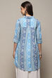 Blue Rayon Straight Kurti image number 3