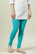 Camel Cotton Blend Solid Churidar image number 2