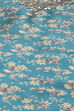 Turquoise Silk Blend Unstitched Suit set image number 2