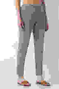 Green Cotton Lycra Straight Pants image number 3