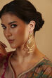 White Gold Plated Brass Jhumkas image number 1