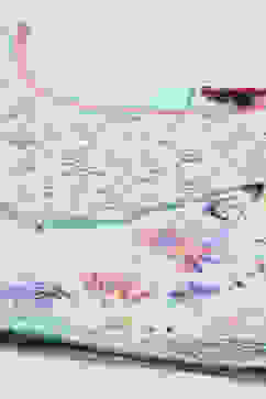 Pink Net Lehenga With Cotton Floral Blouse & Net Dupatta image number 1