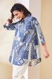 Mustard Cotton A Line Kurta image number 6