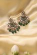 Green Gold-Plated Brass Chaandbali image number 0