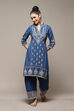Slate Blue LIVA Straight Solid 2 Piece Set image number 6