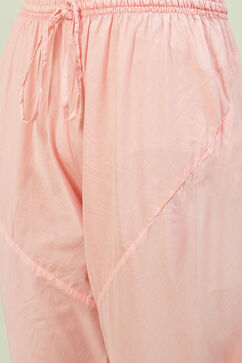 Pink Straight Kurta Churidar Suit Set image number 2
