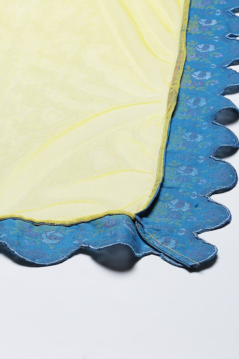 Blue Cotton Straight Kurta Salwar Suit Set image number 2