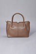 Mocha PU Handbag image number 2