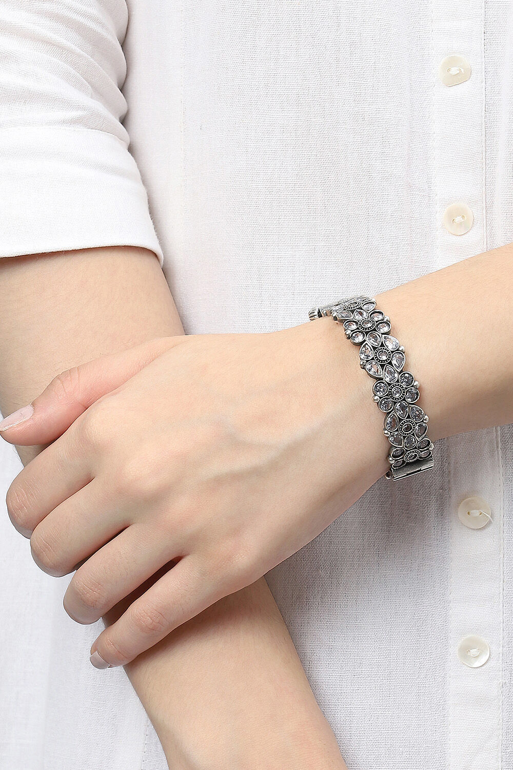 White Brass Bangles image number 4