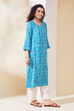 Grey Viscose Rayon Straight Kurta image number 4